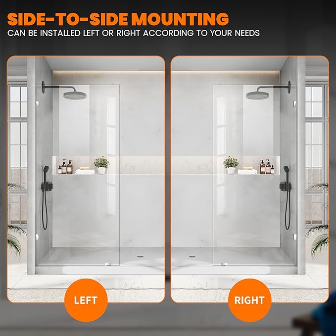 Bathroom Shower Glass Door 34 * 74"