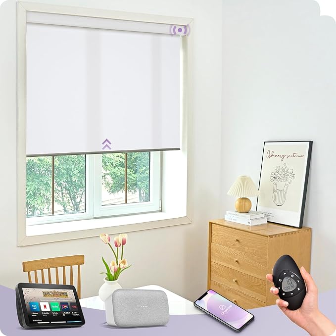 Graywind Motorized Light Filtering Shades Compatible