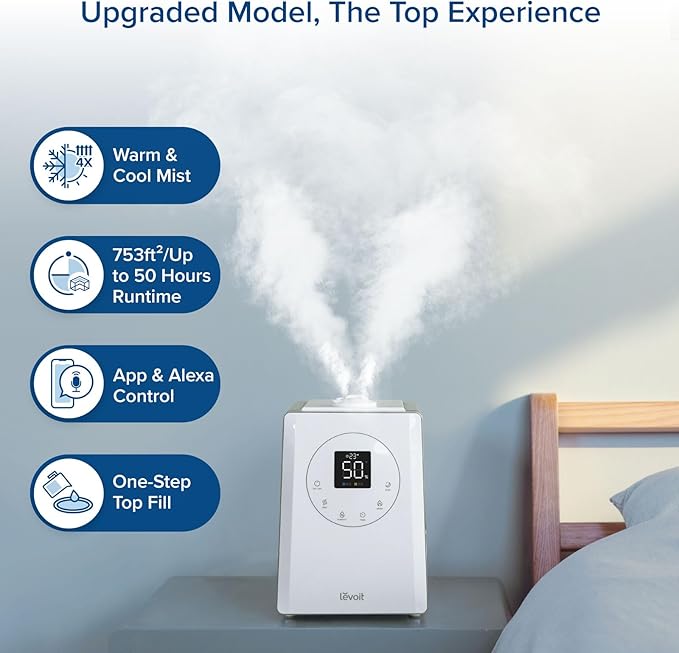 LEVOIT LV600S Smart Warm and Cool Mist Humidifiers