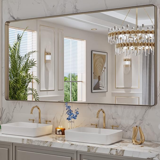 LOAAO 72”X36” Bronze Bathroom Mirrors