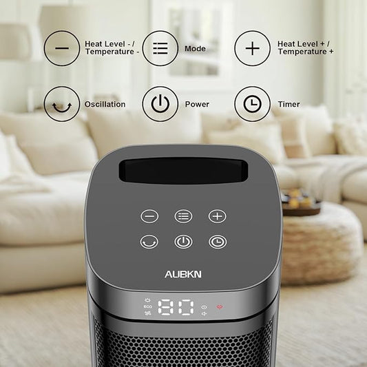 Portable Space Heater, 1500W Ceramic Heating Fan