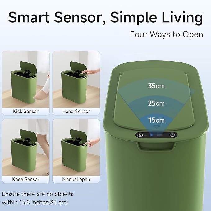 Automatic Motion Sensor Bathroom Trash Can