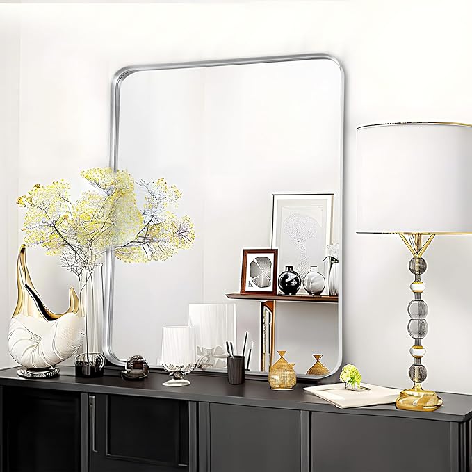 Fabuday Silver Bathroom Mirror