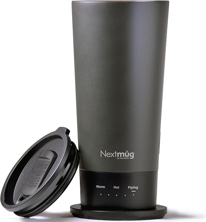Nextmug Go - Temperature-Controlled, Self-Heating Travel Mug