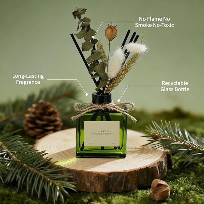 Reed Diffuser, 6 oz Vanilla Cream Scent Diffuser