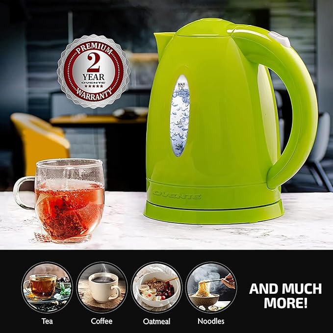 OVENTE Electric Kettle, 1.7L Fast Boiling Water Heater