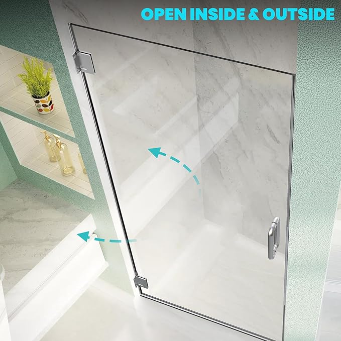 Bathroom Hinged Shower Door