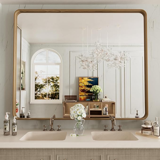 LOAAO 48X40 Inch Bathroom Mirror