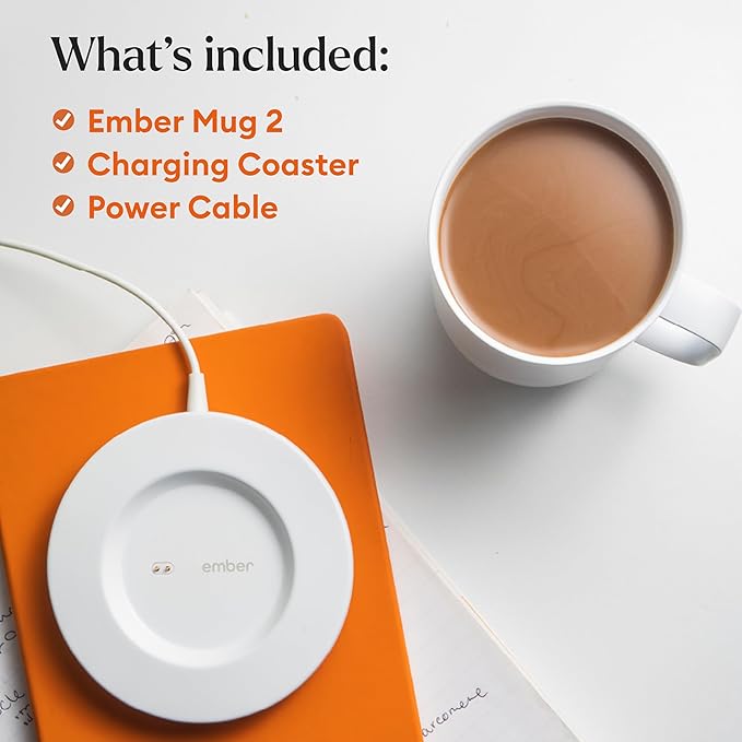 Ember Temperature Control Smart Mug 2, 10 Oz, App-Controlled Heated Coffee Mug