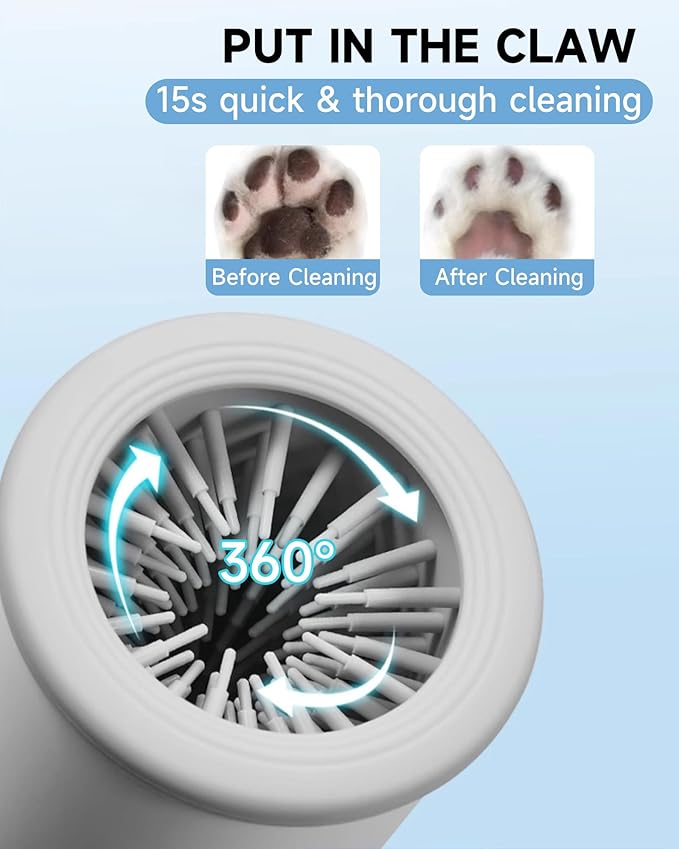 Automatic Dog Paw Cleaner for Dogs,Electric Dog Foot Paw Washer Cup and