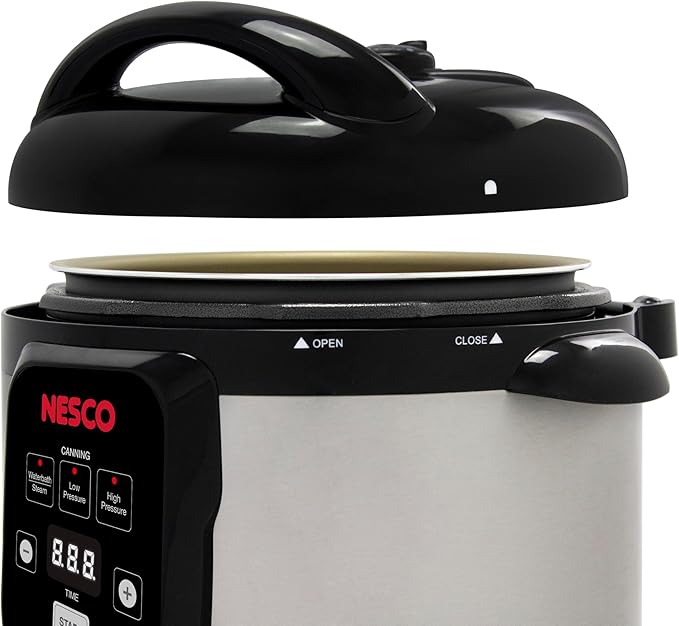Nesco NPC-9 Smart Electric Pressure Cooker and Canner, Stainless Steel
