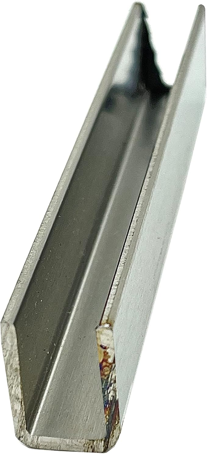 Brixwell SDCD38PS-CCP12-XCP5 Polished Stainless 3/8" Fixed Panel Shower Door