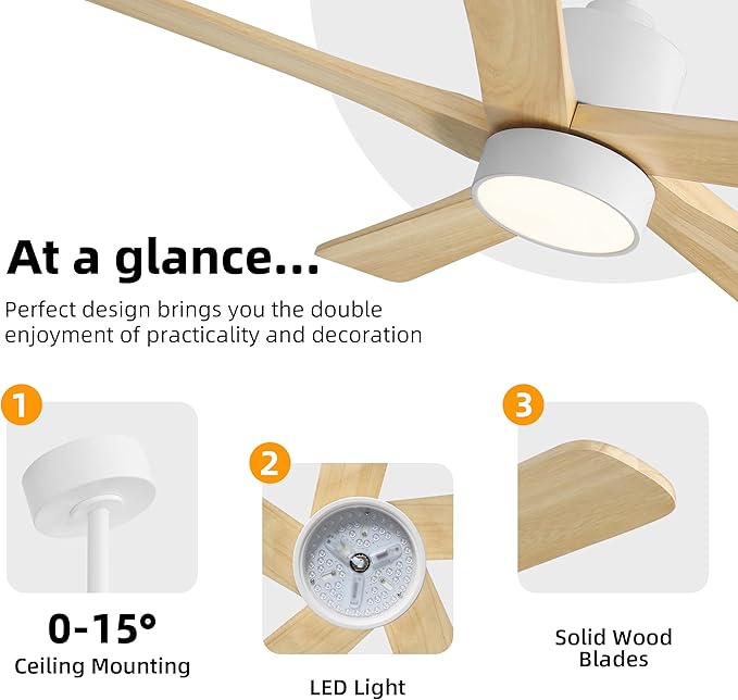 WINGBO 48 Inch DC Ceiling Fan