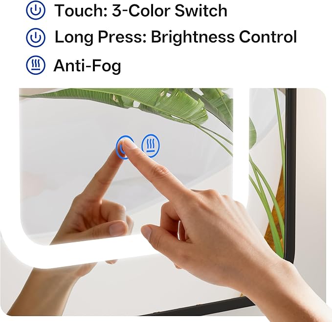 LED Arched Bathroom Medicine Cabinet