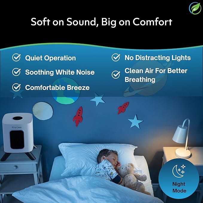 Air Oasis iAdaptAir 2.0 H13 HEPA Filter Air Purifier Reduces 99% of Viruses
