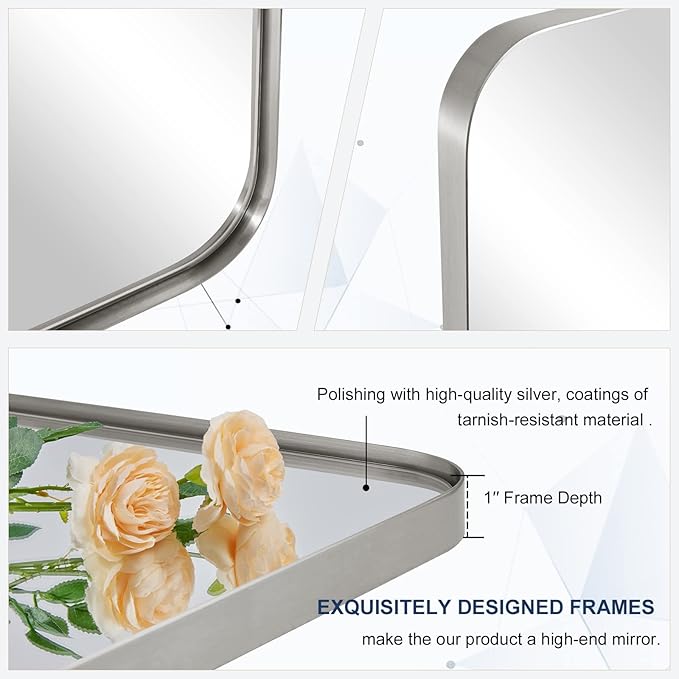 ANDY STAR Brushed Nickel Mirror