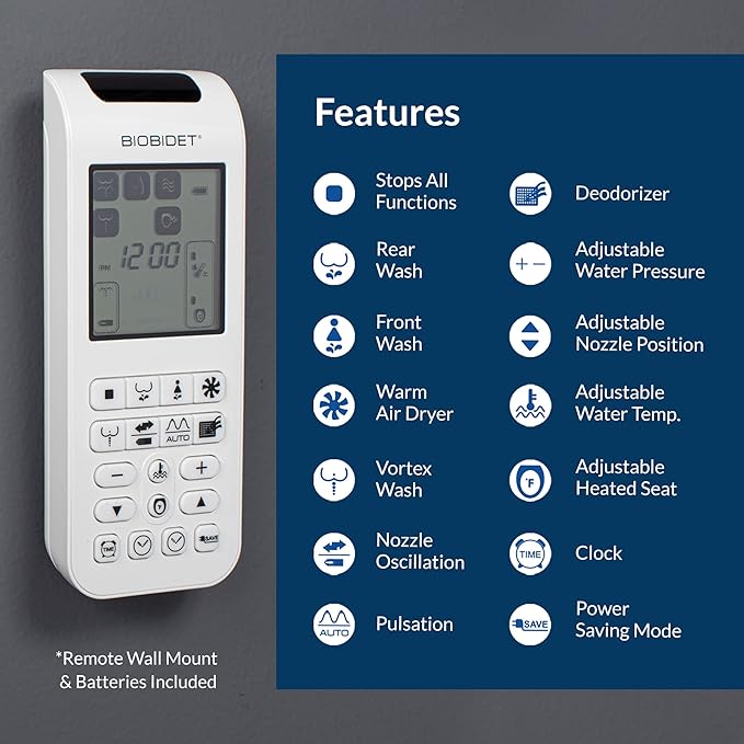Bio Bidet BB2000 Bliss Electric Bidet Toilet Seat, Warm Water