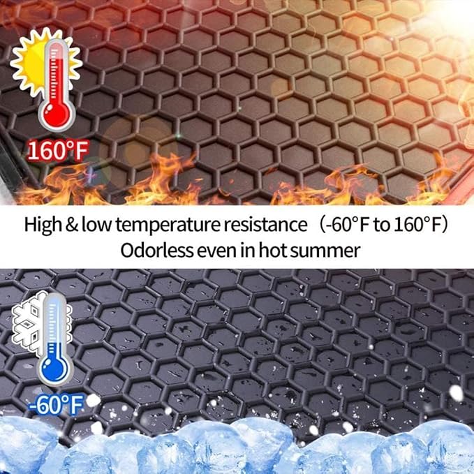 Car Floor Mat for Jeep Wrangler 4XE 4 Door 2021-2026 (Not for JL or JK) Custom Fit Full Black Rubber Auto Car Floor Liner Mat All Weather Heavy Duty Odorless