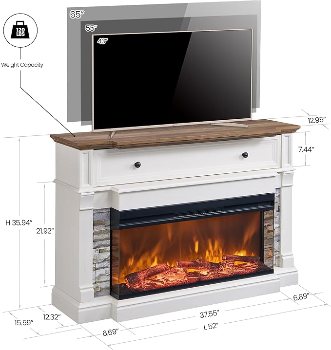 OKD 52" Electric Fireplace