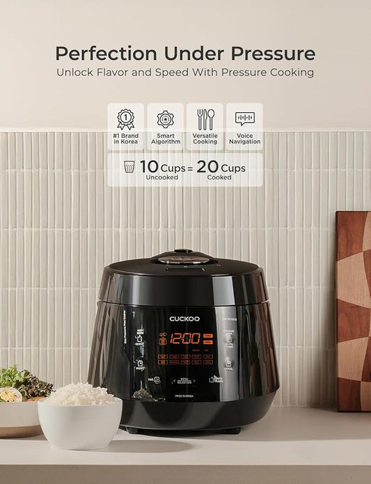 CUCKOO High Pressure Rice Cooker 10-Cup Uncooked / 20-Cup Cooked