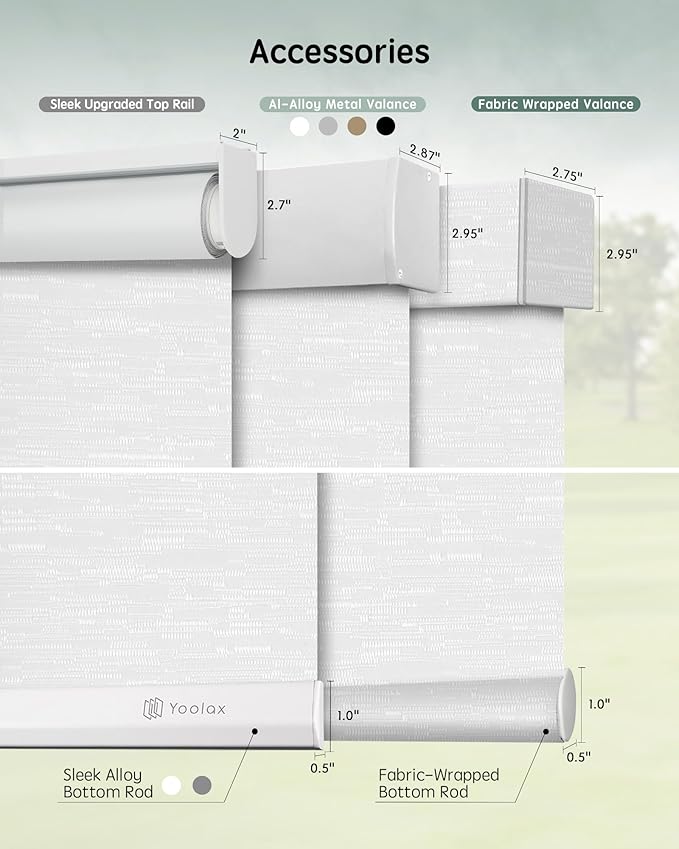Yoolax Motorized Blinds with Remote, Smart Blinds