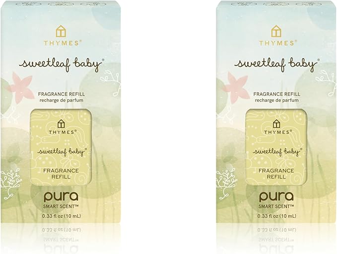 Thymes Pura Refills – 2 Pack of Oil Diffuser Scents – Long-Lasting Pura