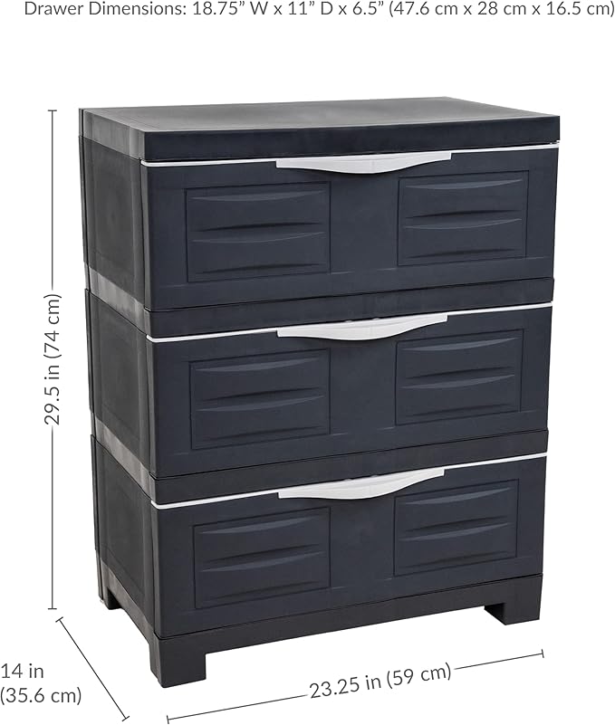 Sunnydaze 29.5" H 3-Tier Storage Cabinet