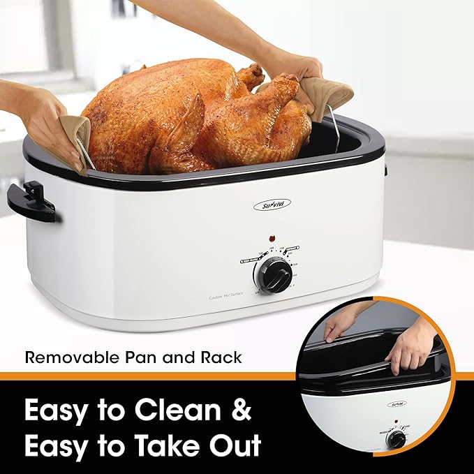 Sunvivi 26-Quart Roaster Oven, Electric Roaster Oven