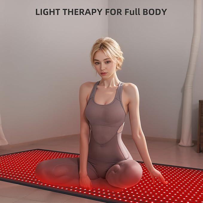 Red Light Therapy Large Mat for Whole Body Relief 71''x31'' Infrared Therapy