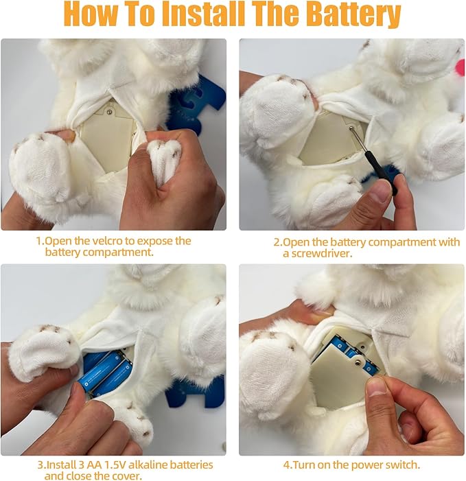 CU-MATE Plush Interactive Simulation Dog-Realistic Puppy Electronic Toy Dog Cat with Walking/Barking/Wagging Tail/Talking-Like Real Robotic Present (Electric Golden Retriever)