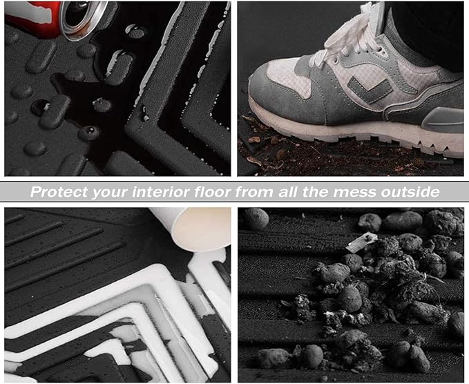 RAV4 Floor Mats Compatible with 2025 2024 2023 2022 2021 2020 2019 Toyota RAV-4,All Weather Protection Waterproof Durable Anti-Slip Odorless Custom-fit TPE Floor Liner Front and Rear Row Set