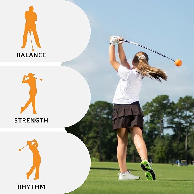 Orange Whip Golf Swing Trainer Aid Patented & Made in USA