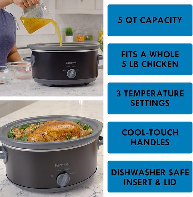 Kenmore 5 Quart Slow Cooker