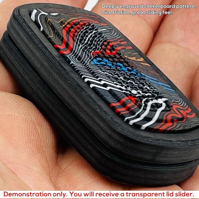 DjuiinoStar Silent Fidget Slider, CNC Machined Free-Floating Push Slider