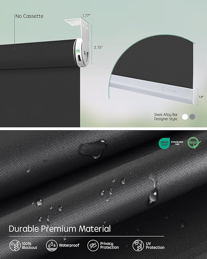 Yoolax Smart Coupled Roller Shades Compatible