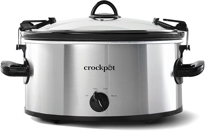 Crock-Pot SCCPVL600S Cook' N Carry 6-Quart Oval Manual Portable Slow Cooker