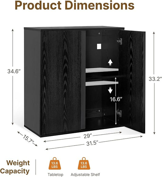31.5" Sideboard Buffet Cabinet