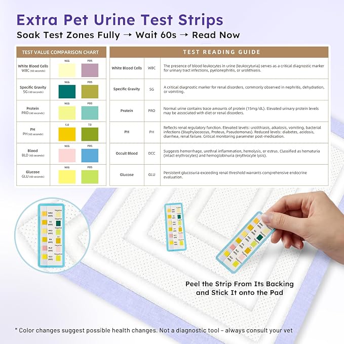ZOMISIA 3D-Barrier Puppy Pee Pads for Dogs, 7 Cups Absorb & Rise Puffy Gel-Wall Leak-Proof, 22"x23" 25 Counts + 4 Pet Urine Test Strips, Super Absorbent Disposable Potty Training Pads