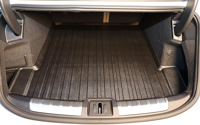 Premium Cargo Liner for Porsche Taycan 4S GTS Turbo S 2021-2026 - 100% Protection - Custom Fit Car Trunk Mat - Easy-to-Wash & All-Season Black Cargo Mat - 3D Shaped Laser Measured Trunk Liners