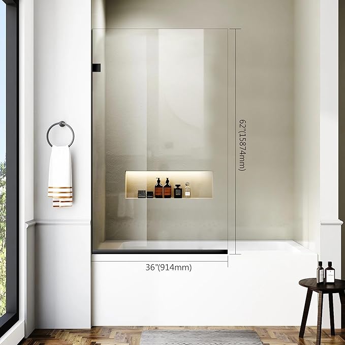 Bathroom Shower Glass Door 36 * 62"