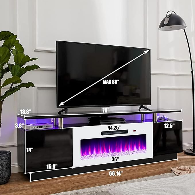 AMERLIFE Fireplace TV Stand