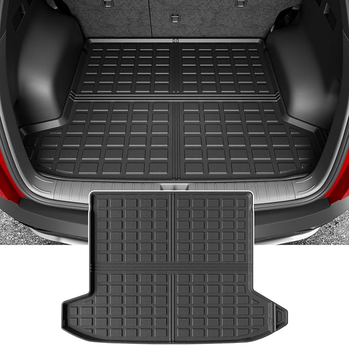 powoq Trunk Mat Compatible with 2022-2026 Hyundai Tucson Cargo Liner TPE Trunk Liner (Fit with Optional Bose Premium Audio System) Replacement for 2022-2025 2026 Hyundai Tucson Accessories (Trunk Mat)