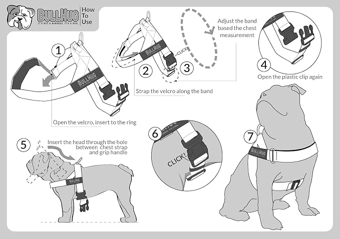 Adjustable Dog Harness– No Pull, No Choke – for English Bulldogs, French Bulldogs, Pugs & Broad-Chested Breeds – Easy, Safe Walks (Check, Small)
