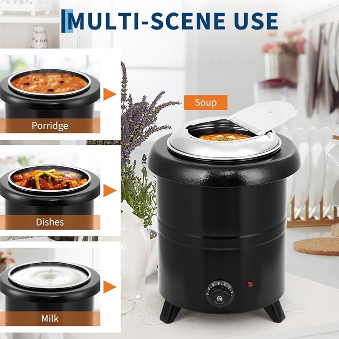 10.5QT Commercial Grade Soup Warmer Kettle