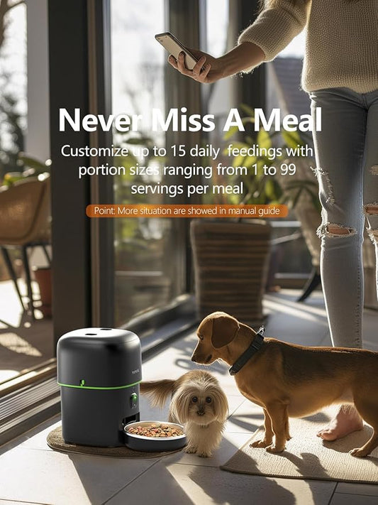 Automatic Cat Feeder with Camera - 5G WiFi Auto Cat Food Dispenser