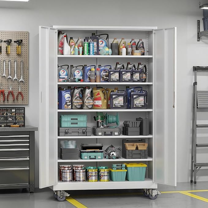 VINGLI Large Metal Storage Cabinet