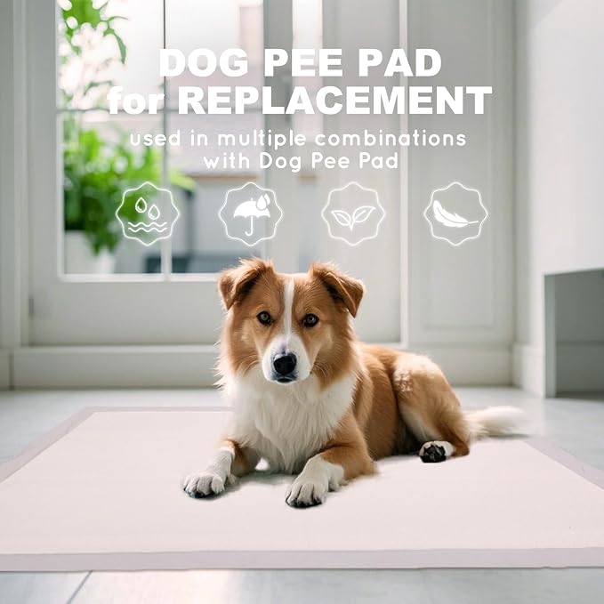 HQ4US 4LEGS Dog Pee Pads, Thick/Ultra Absorbent Puppy Dog Training Pads, Large Size 36”×24”,Odor Eliminating Gel, Deodorizing Factors, with Pet Inducer (35 Count)