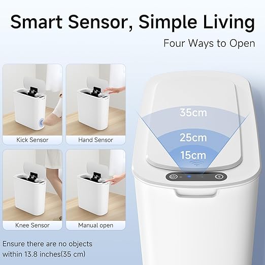 TIPGO Automatic Motion Sensor Bathroom Trash Can