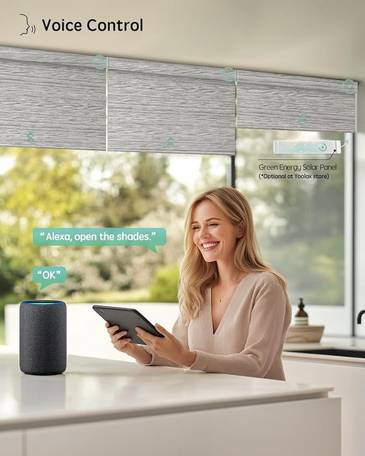 Yoolax Motorized Blinds with Remote, Smart Blinds