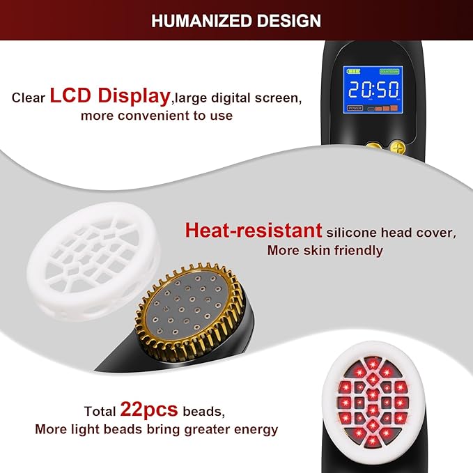 Red Light Therapy Device Wand, Near Infrared Light Therapy